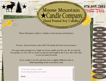 Tablet Screenshot of moosemountaincandle.com